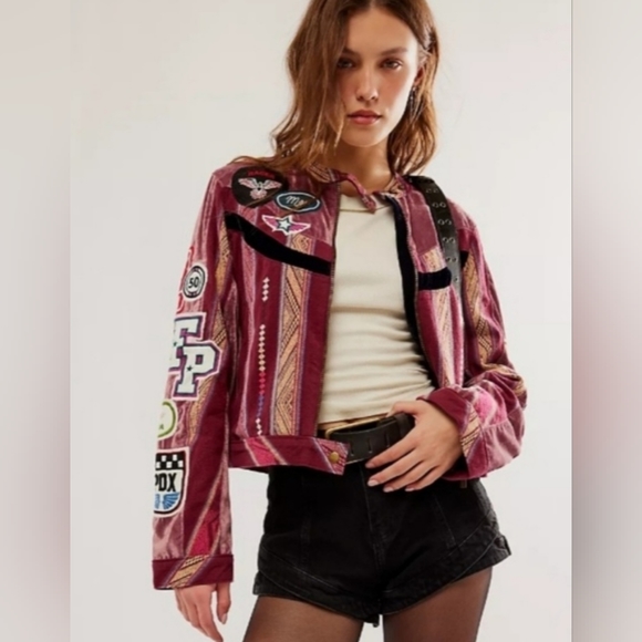 IN SEARCH OF Free People Bali Morocco Racer Jacket - Picture 1 of 1